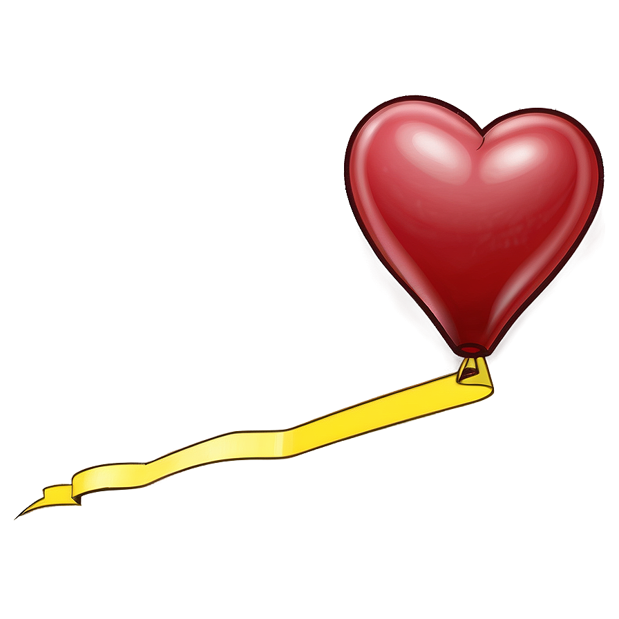 Cartoon Heart Balloon Png Mlf