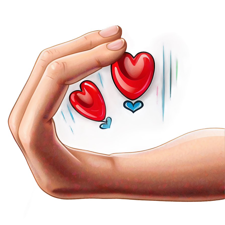 Cartoon Heart In Hand Png 06132024