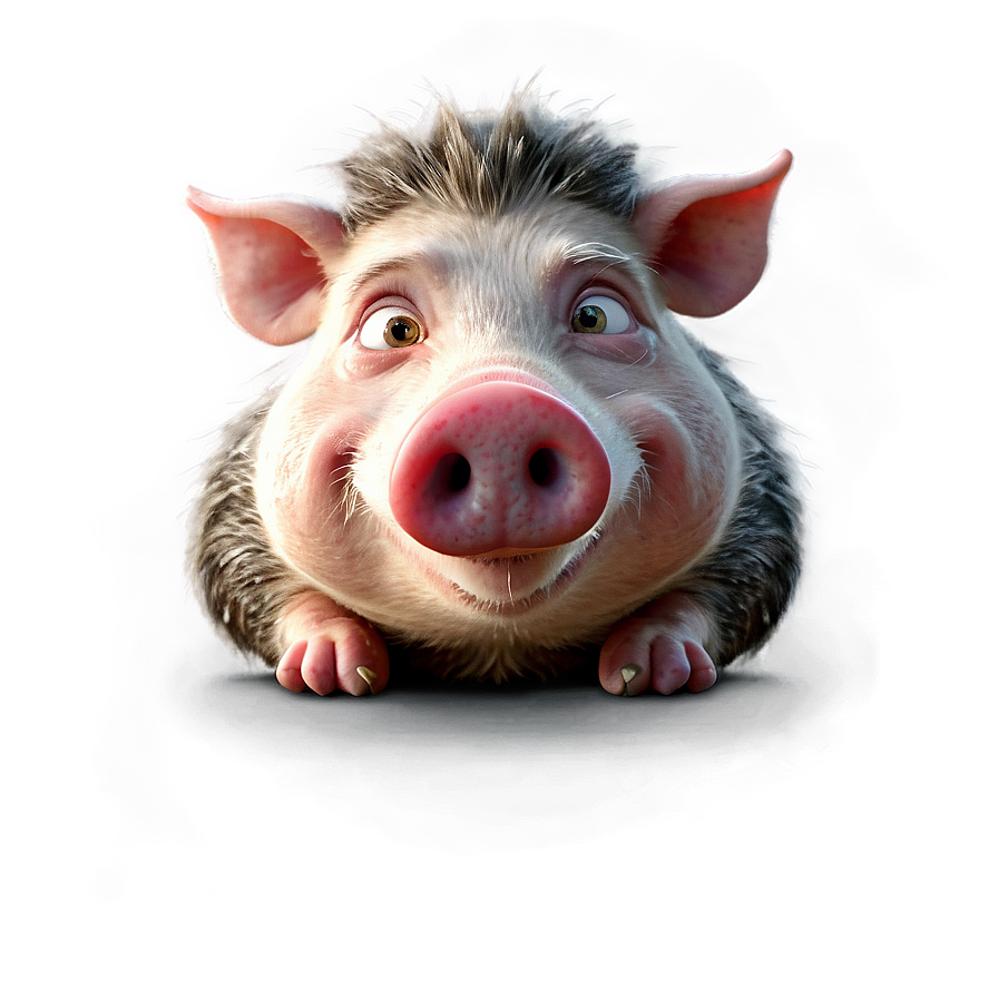 Cartoon Hog Png 06252024