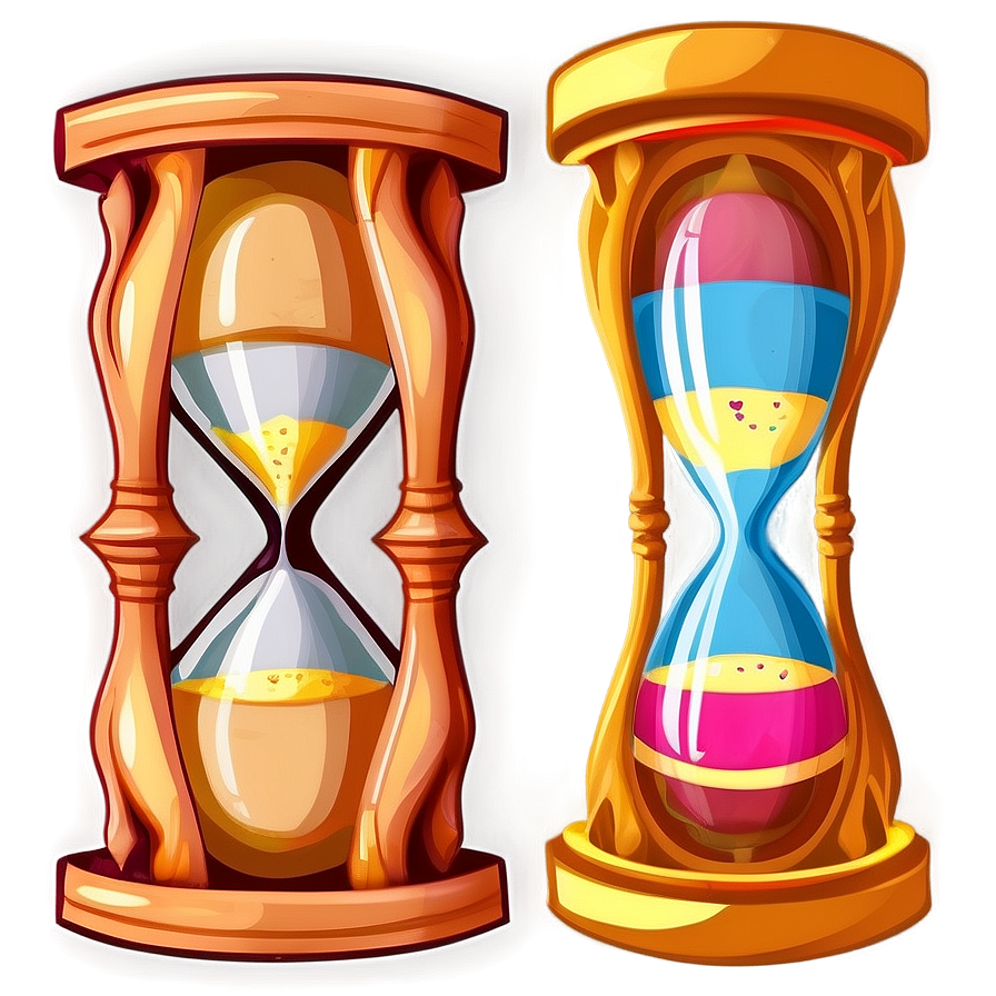 Cartoon Hourglass Cute Png Lhp55