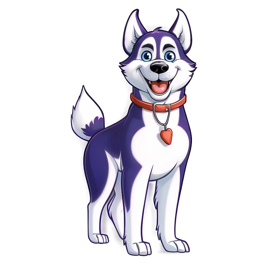 Cartoon Husky Character Png Vws43