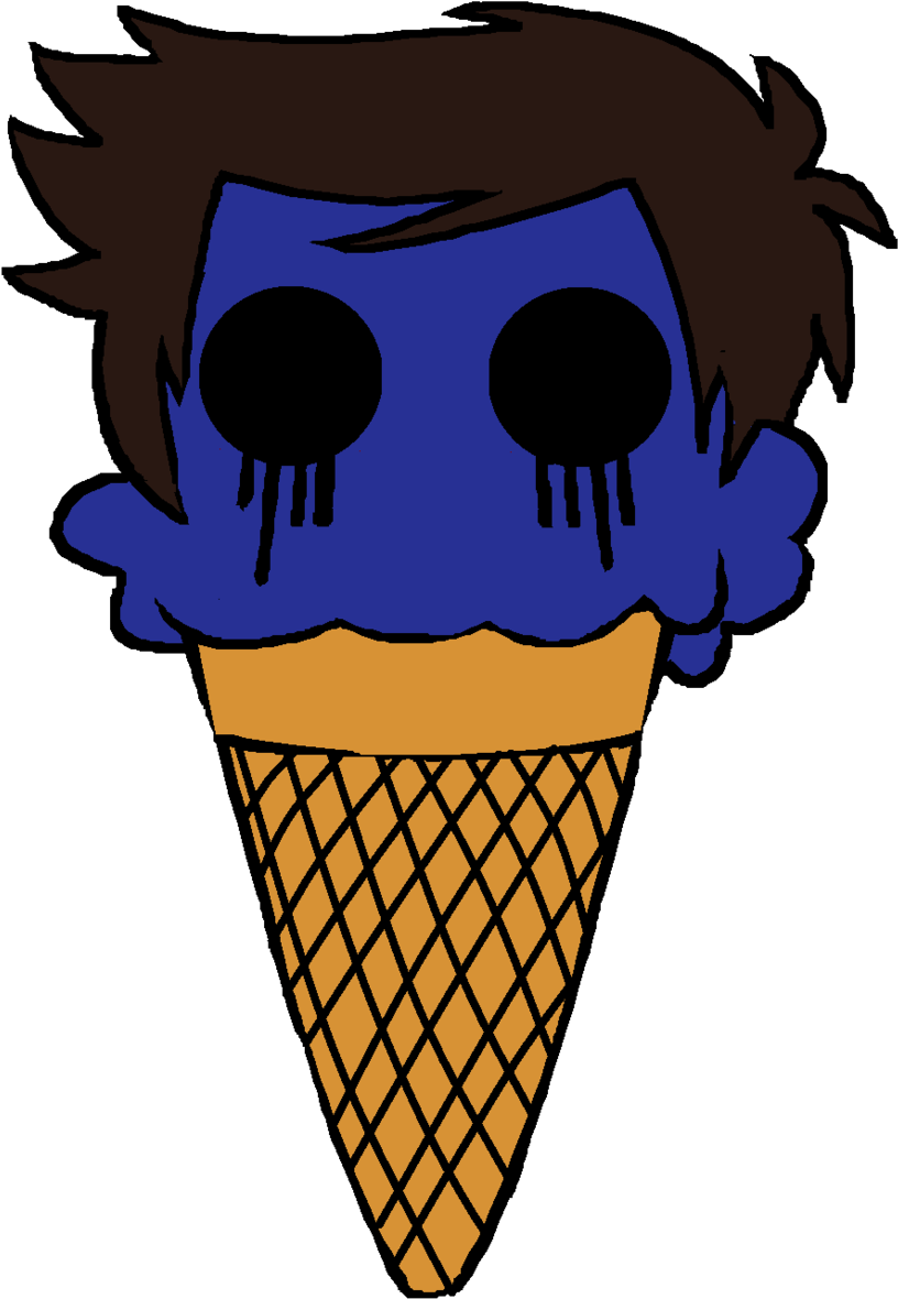 Cartoon Ice Cream Cone Character