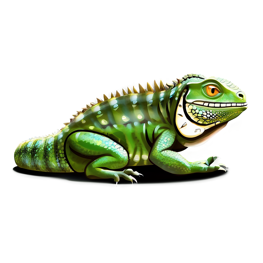 Cartoon Iguana Png 3