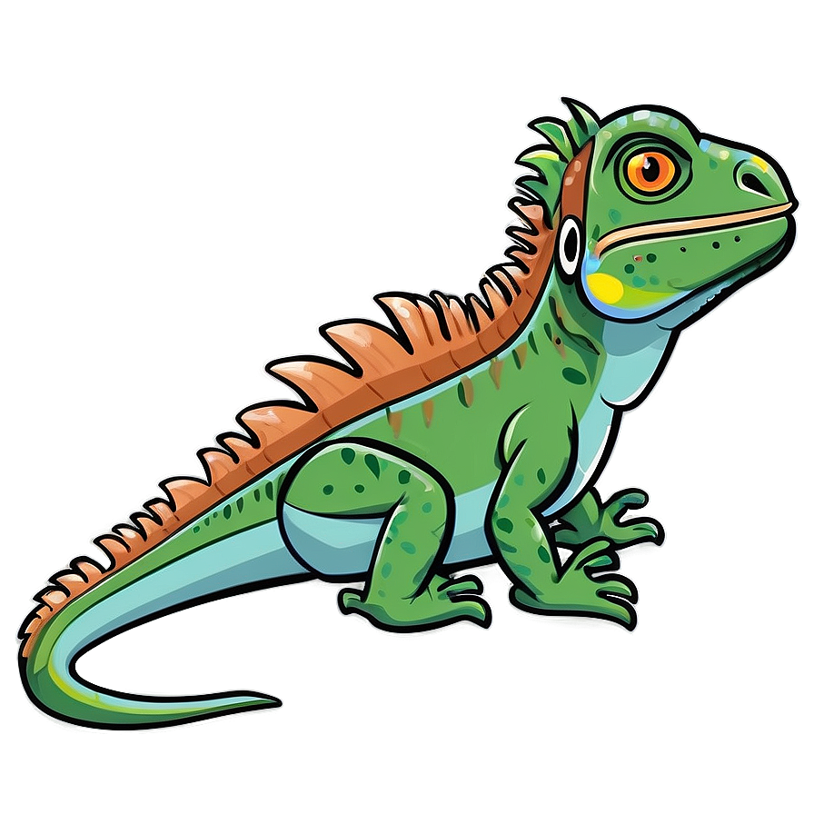 Cartoon Iguana Png Mob