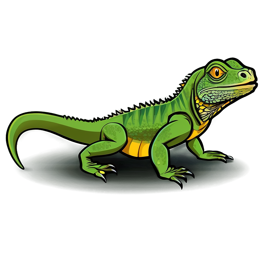 Cartoon Iguana Png Pfi35