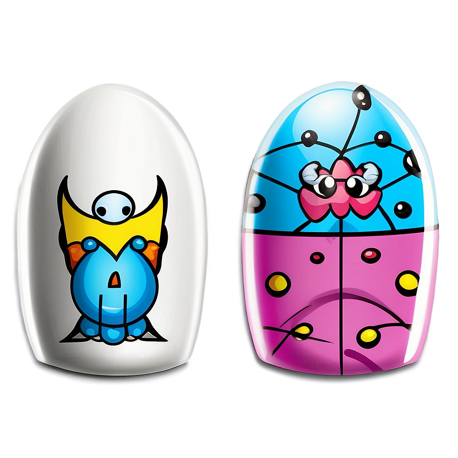 Cartoon Inspired Fake Nails Png Xuo55