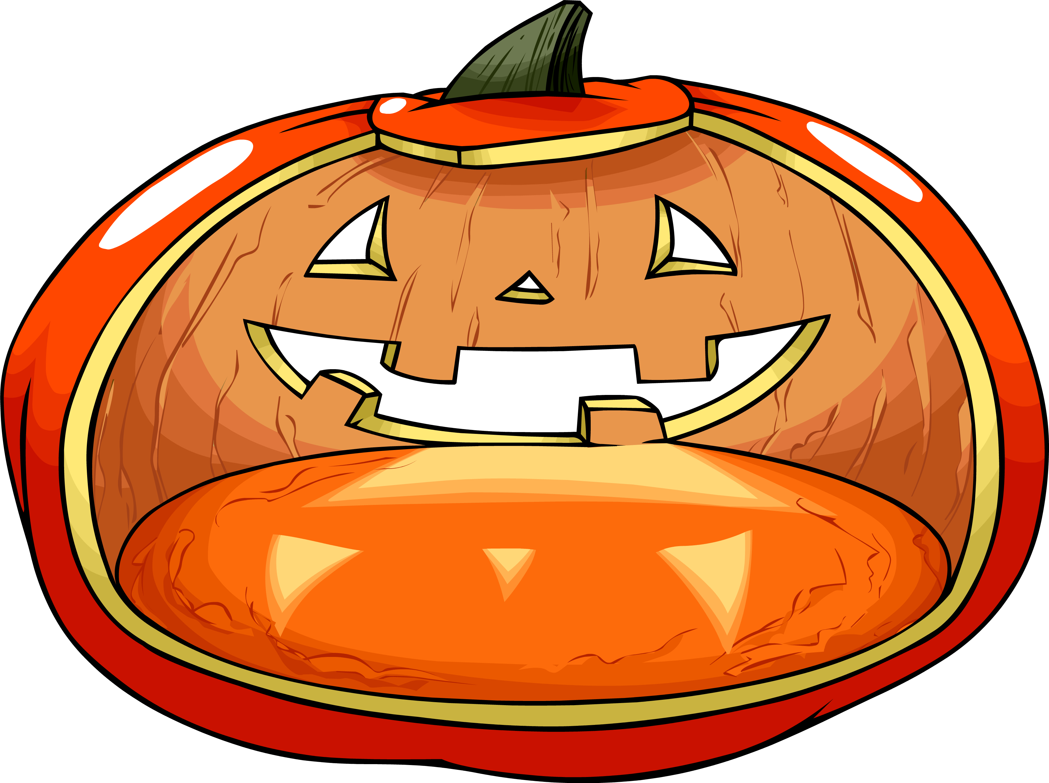 Cartoon Jack O Lantern Button