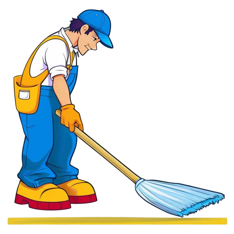 Cartoon Janitor Character Png 29