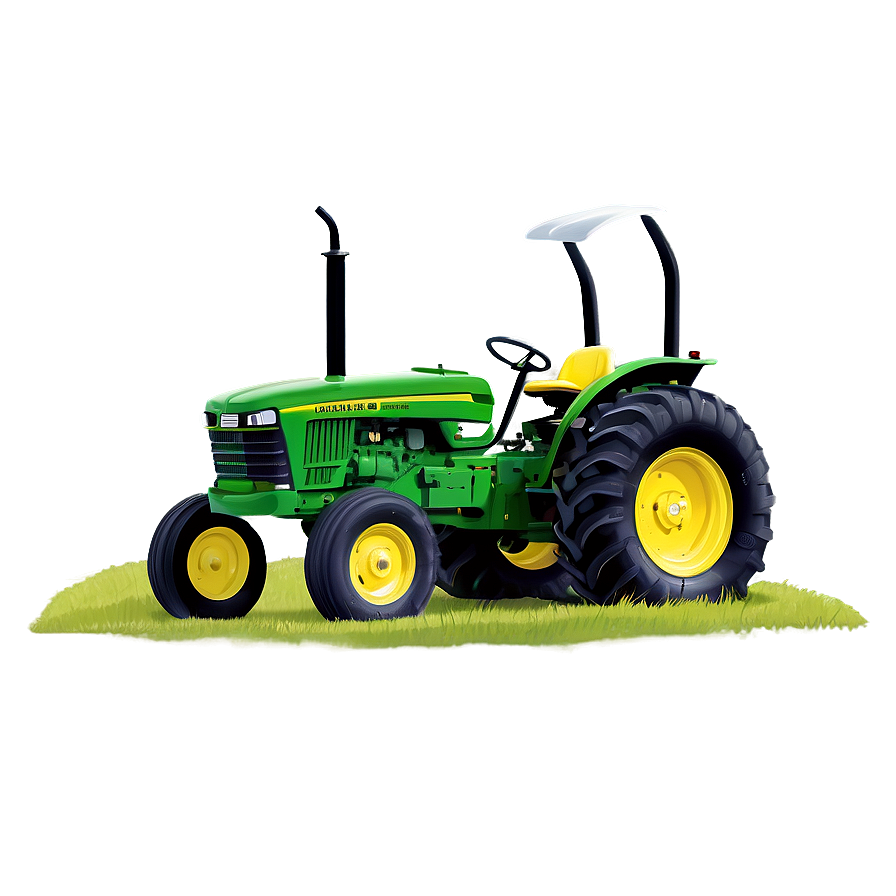 Cartoon John Deere Tractor Image Png Frj