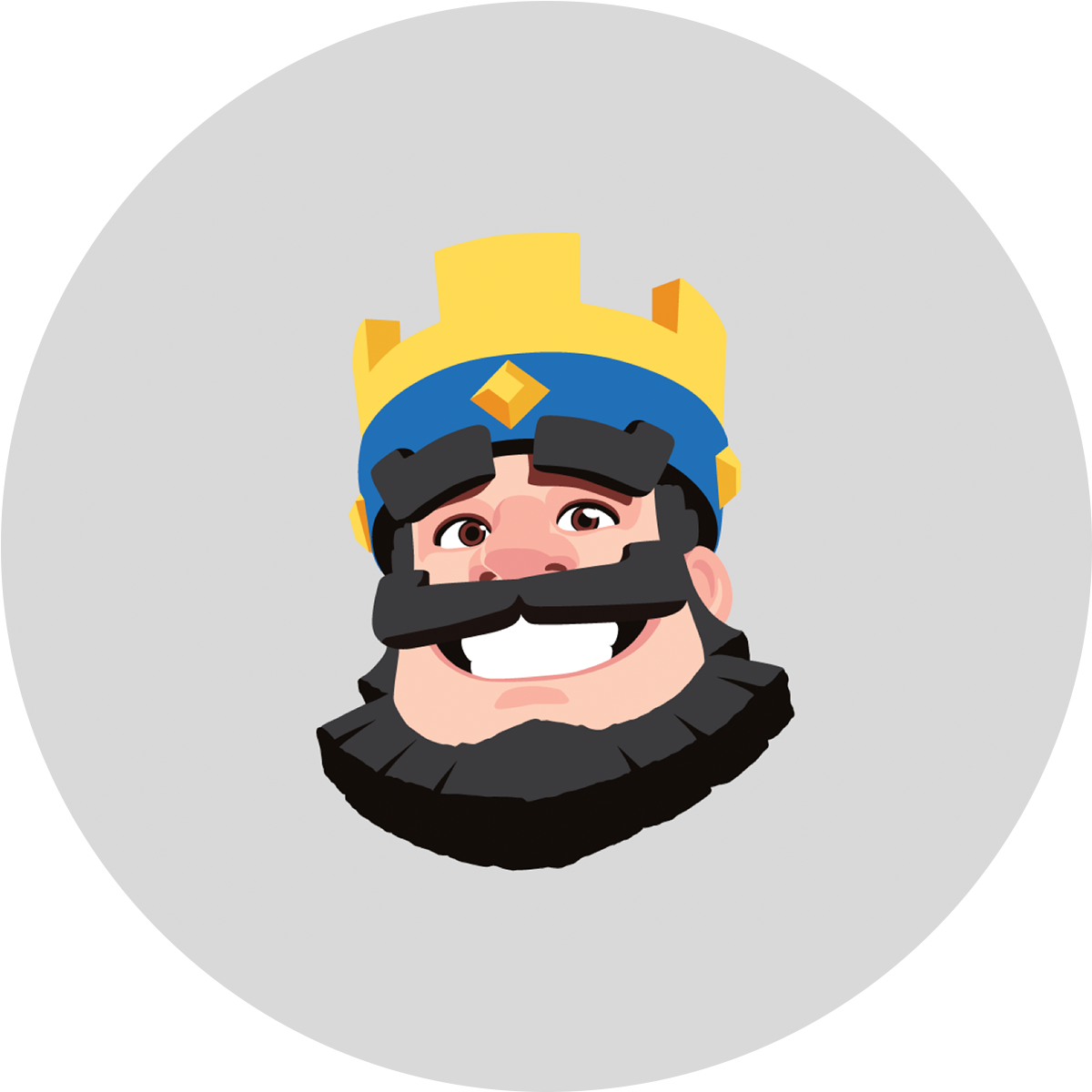 Cartoon King Character Portrait