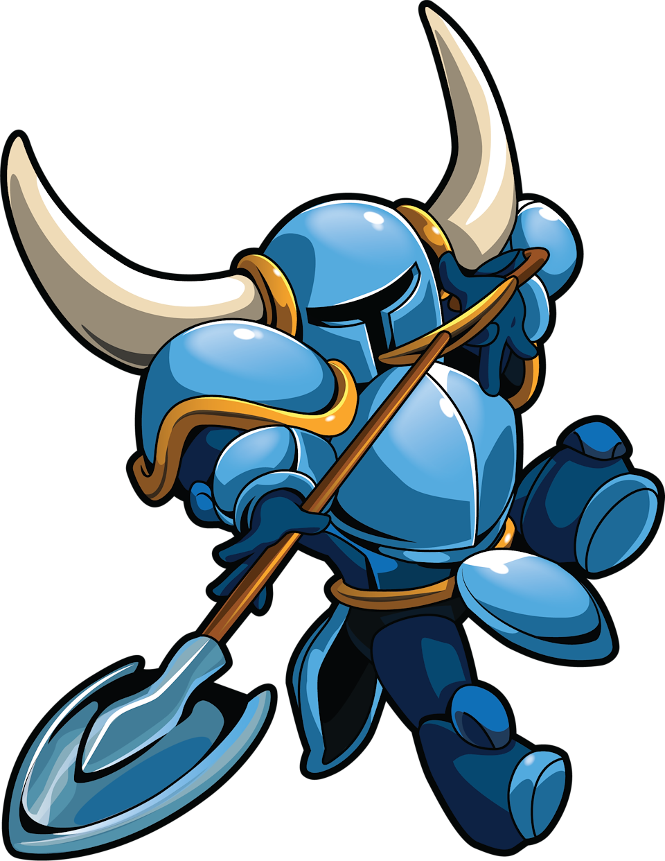 Cartoon Knightwith Horned Helmet