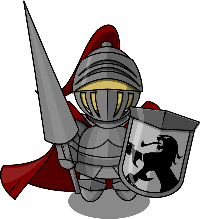 Cartoon Knightwith Swordand Shield