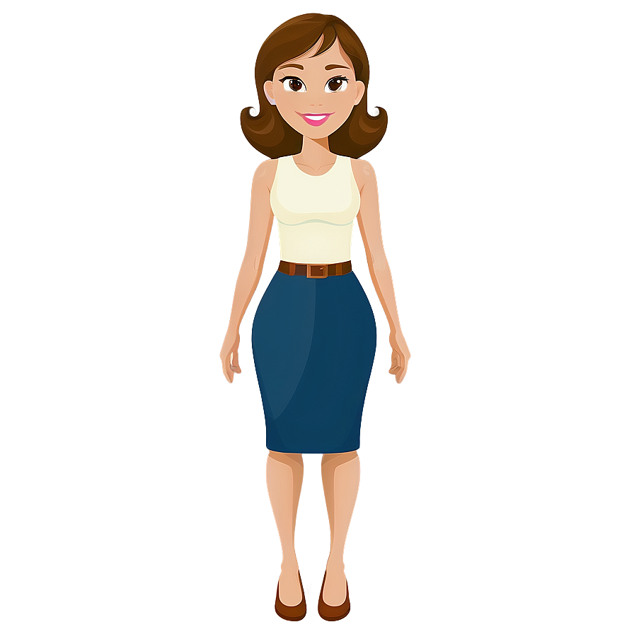 Cartoon Lady Png Qum