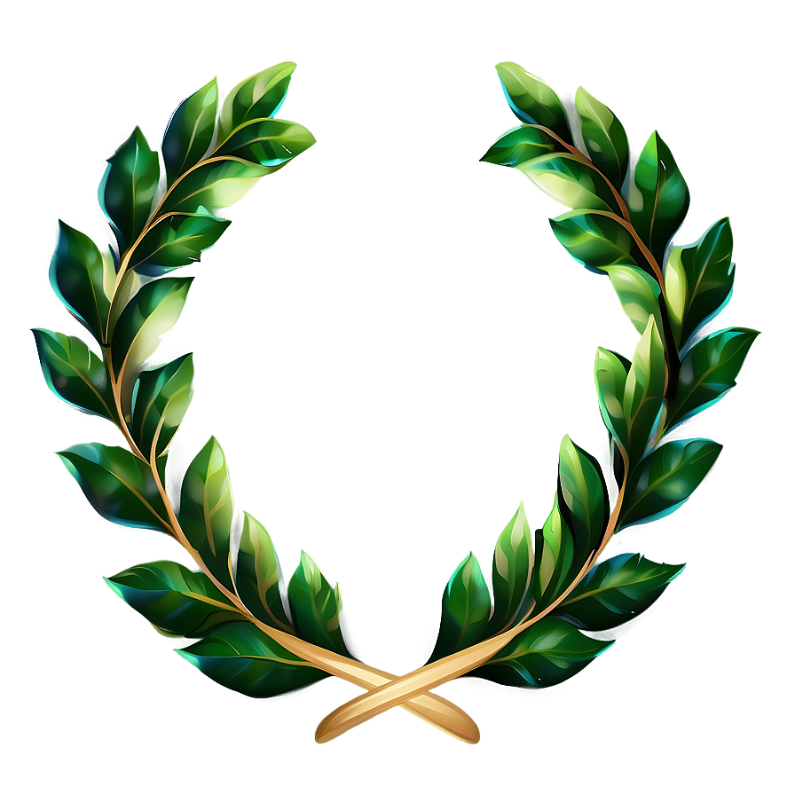 Cartoon Laurel Wreath Png 06262024