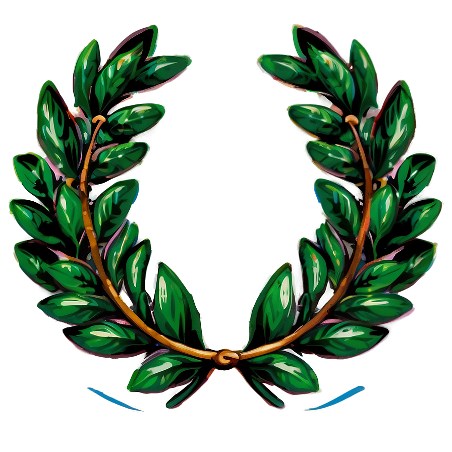 Cartoon Laurel Wreath Png 06262024