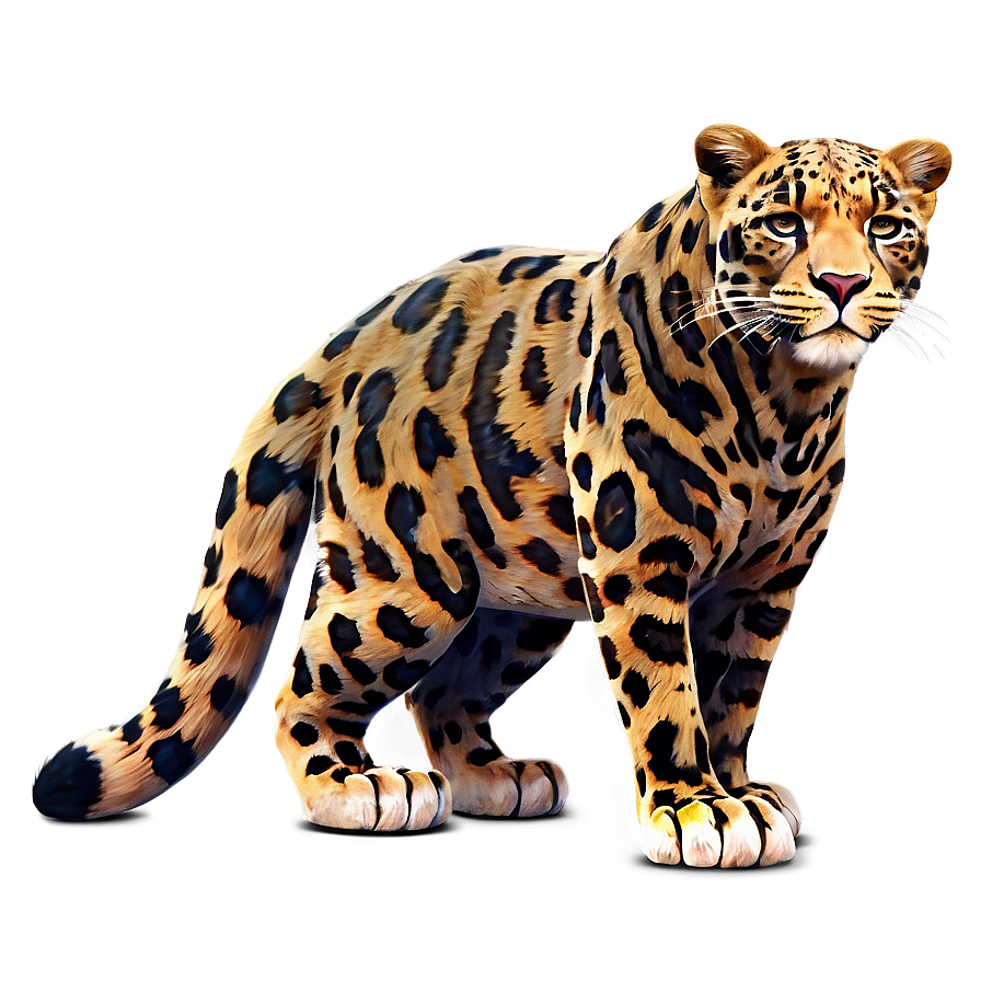 Cartoon Leopard Character Png Xbw57