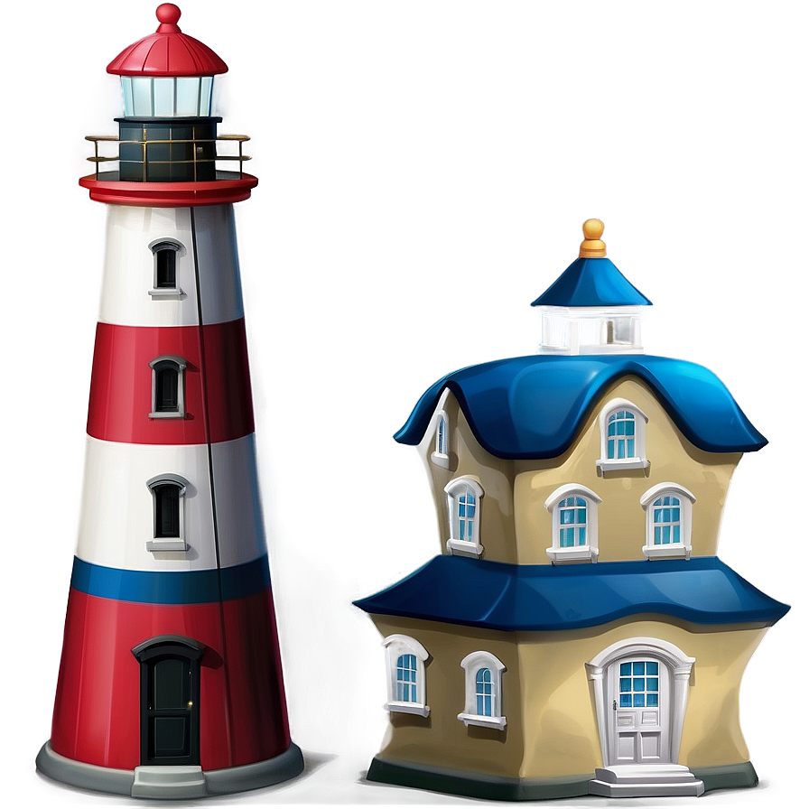 Cartoon Lighthouse Png 05242024