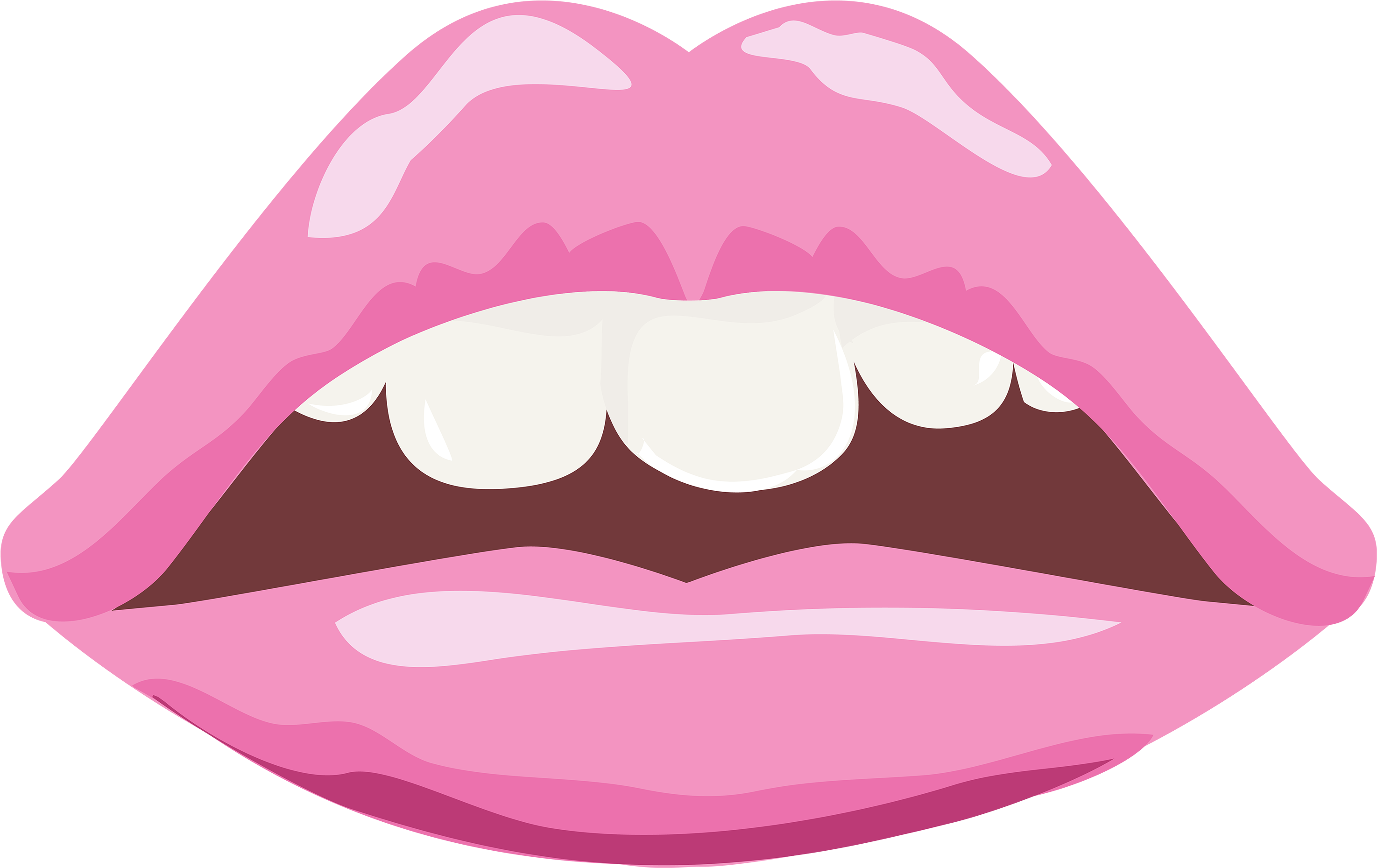 Cartoon Lips Graphic