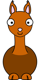 Cartoon Llama Portrait