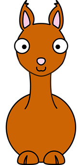 Cartoon Llama Portrait