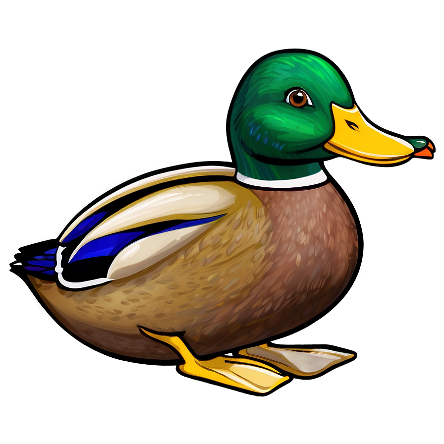 Cartoon Mallard Duck Png 06262024