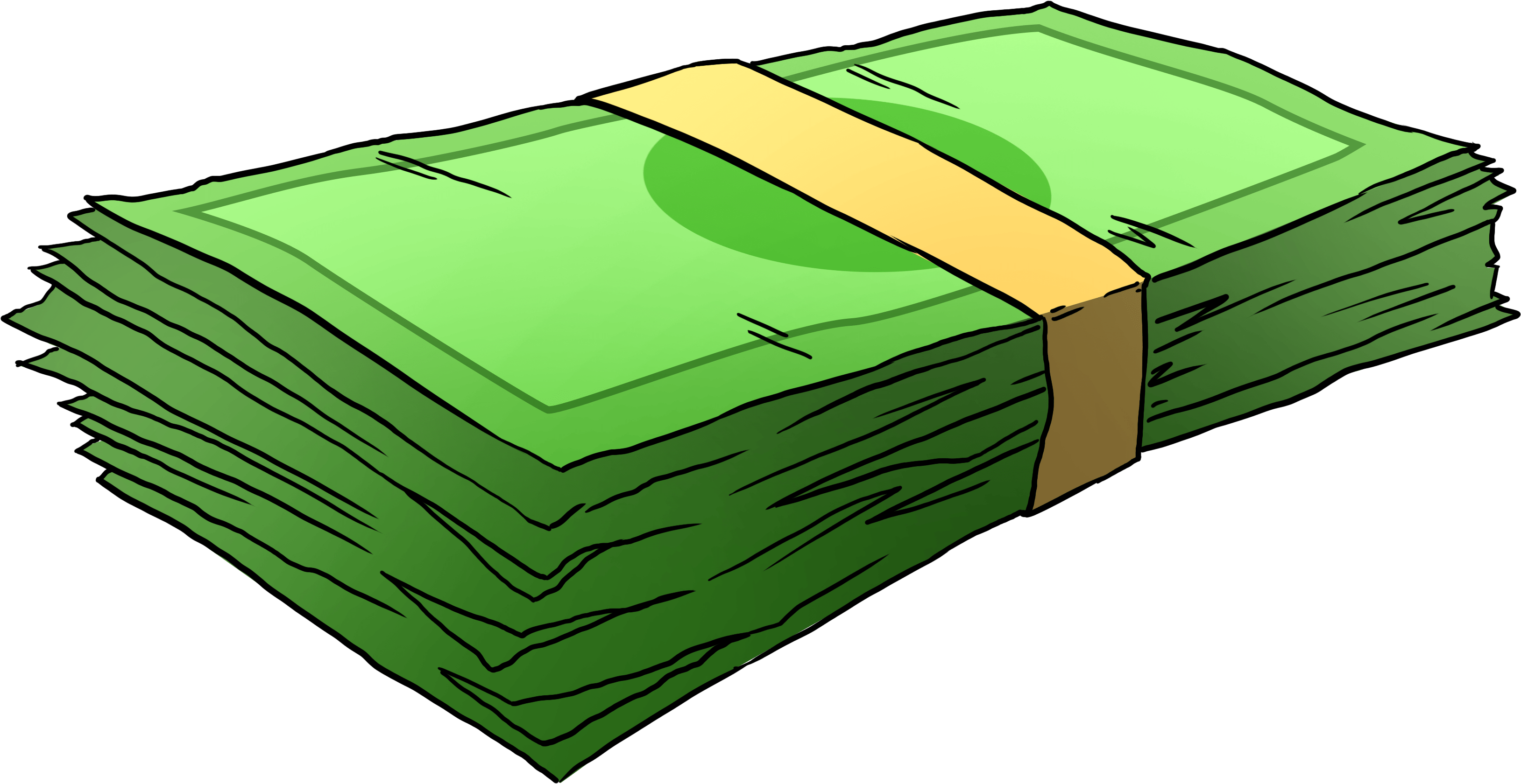 Cartoon Money Stack Illustration