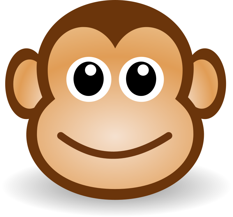 Cartoon Monkey Face Emoji