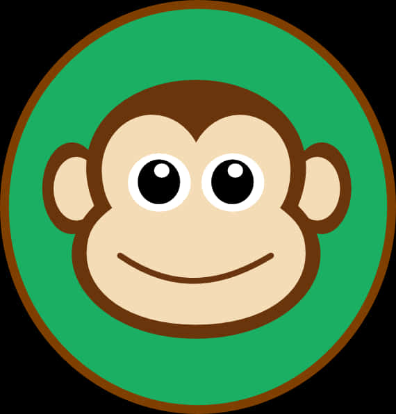 Cartoon Monkey Face Graphic