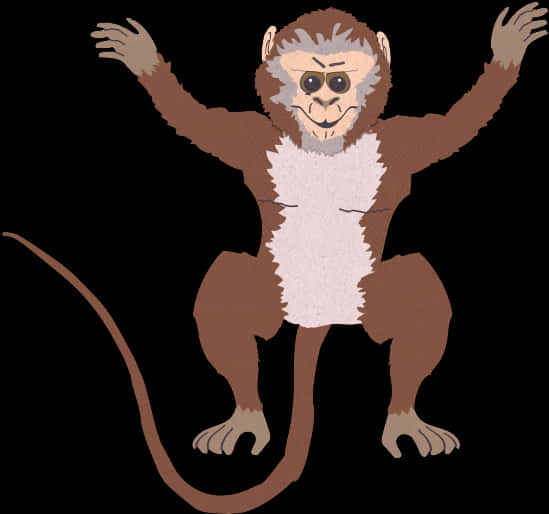 Cartoon Monkey Illustration