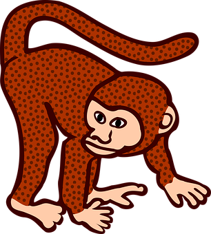 Cartoon Monkey Illustration