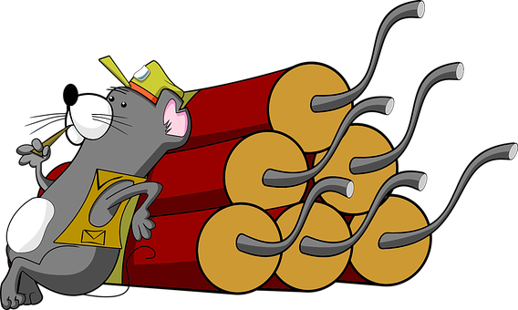 Cartoon Mouse Kingwith Golden Crownand Scepter