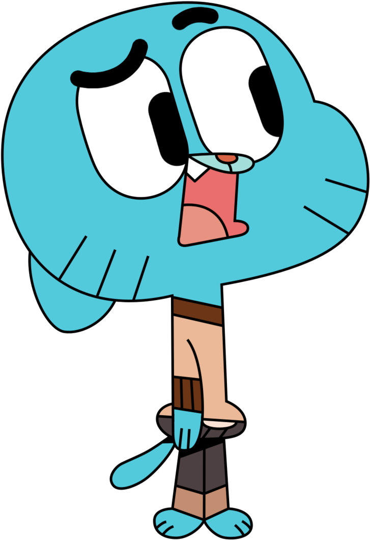 Cartoon Network Blue Character Standing