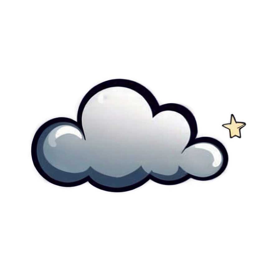 Cartoon Night Cloud Png 05252024