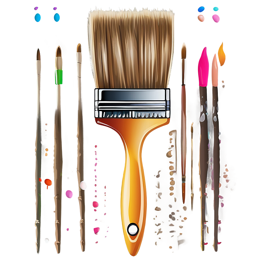 Cartoon Paint Brush Png Wqr