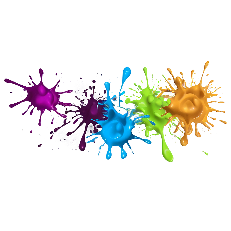 Cartoon Paint Splatter Png Jdp