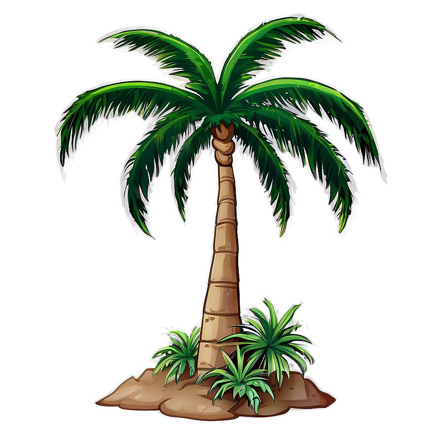 Cartoon Palm Tree Bundle Png Txq