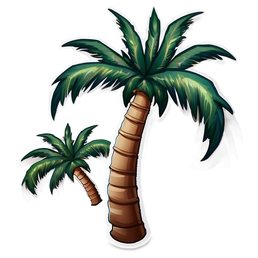 Cartoon Palm Tree Emoji Png Cwl24