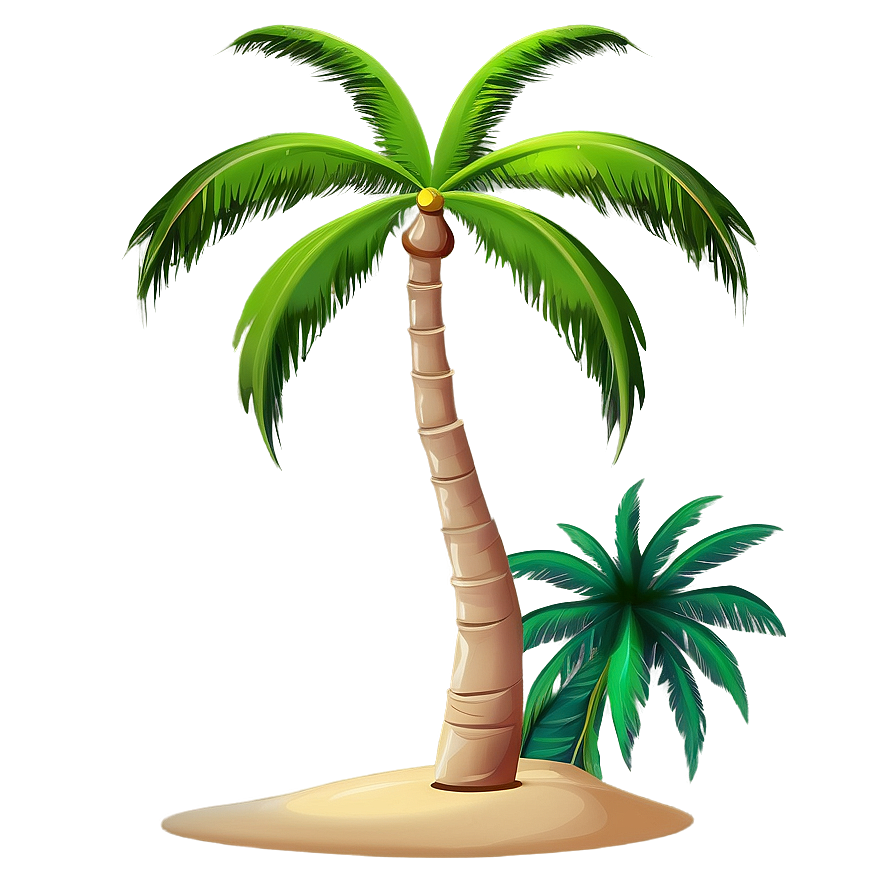 Cartoon Palm Tree Landscape Png Ngl58