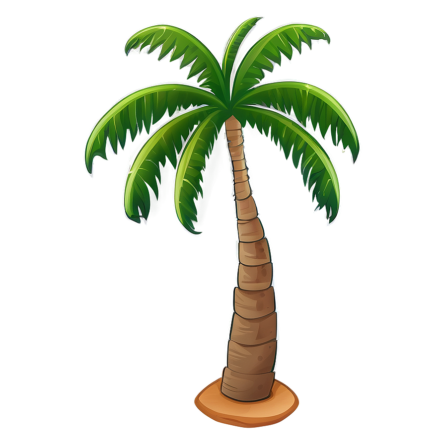 Cartoon Palm Tree Oasis Png 90