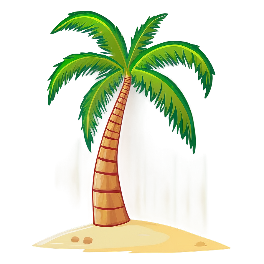 Cartoon Palm Tree Vacation Png 63