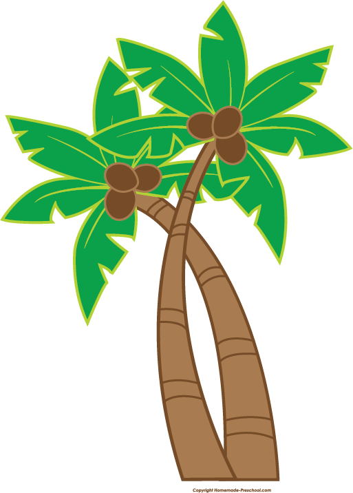 Cartoon Palm Trees Graphic