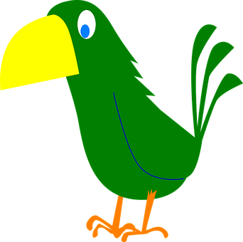 Cartoon Parrot Profile