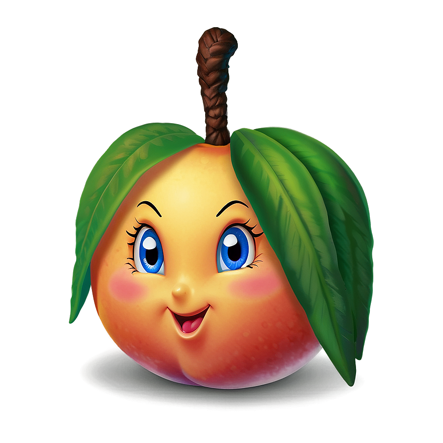 Cartoon Peach Character Png Wkg28