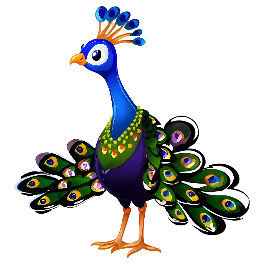 Cartoon Peacock Bird Png Sop