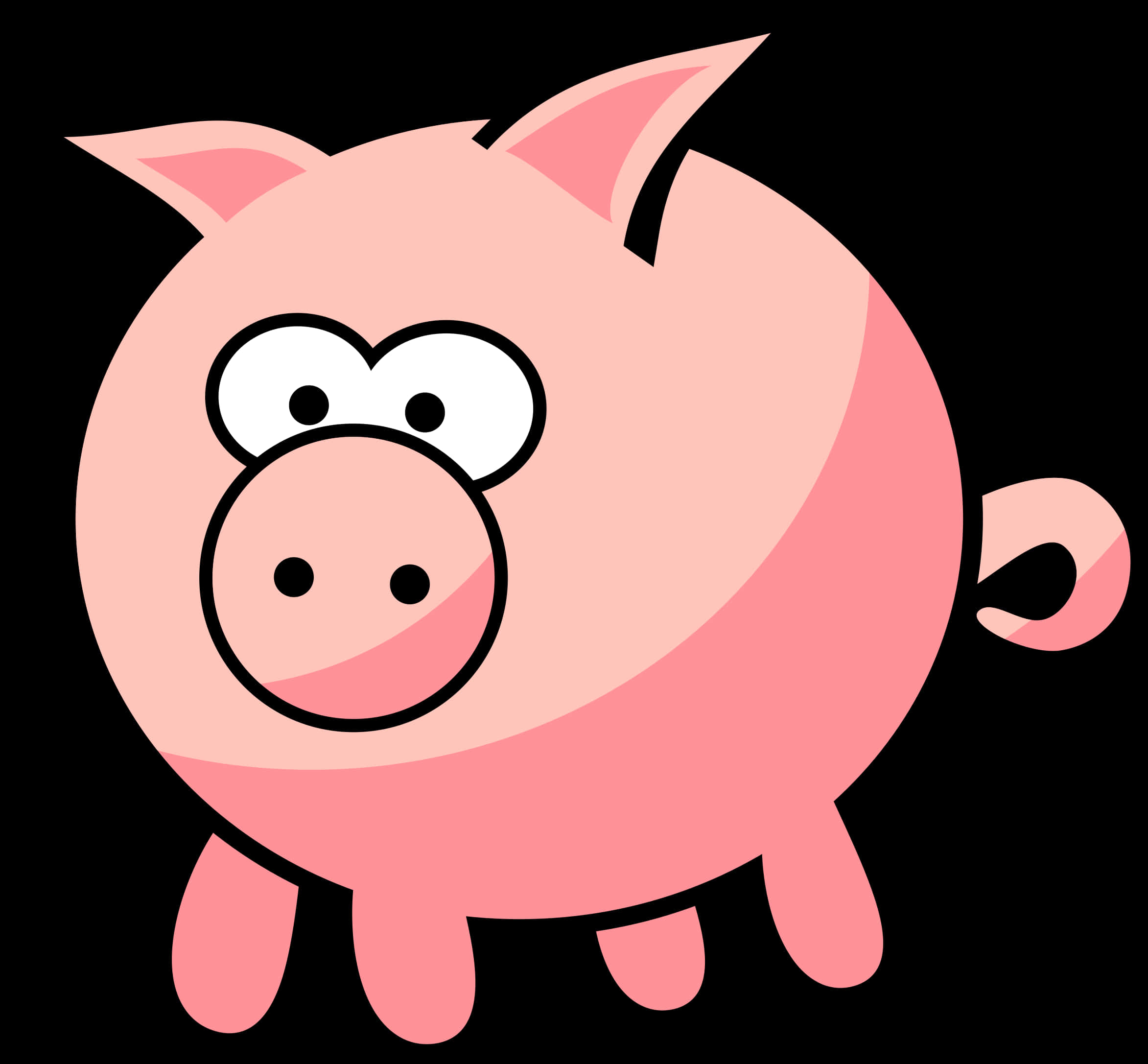 Cartoon Pig Character