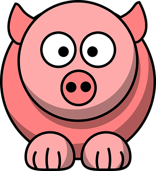 Cartoon_ Pig_ Vector_ Graphic