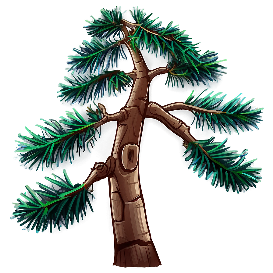 Cartoon Pine Tree Drawing Png Epi52