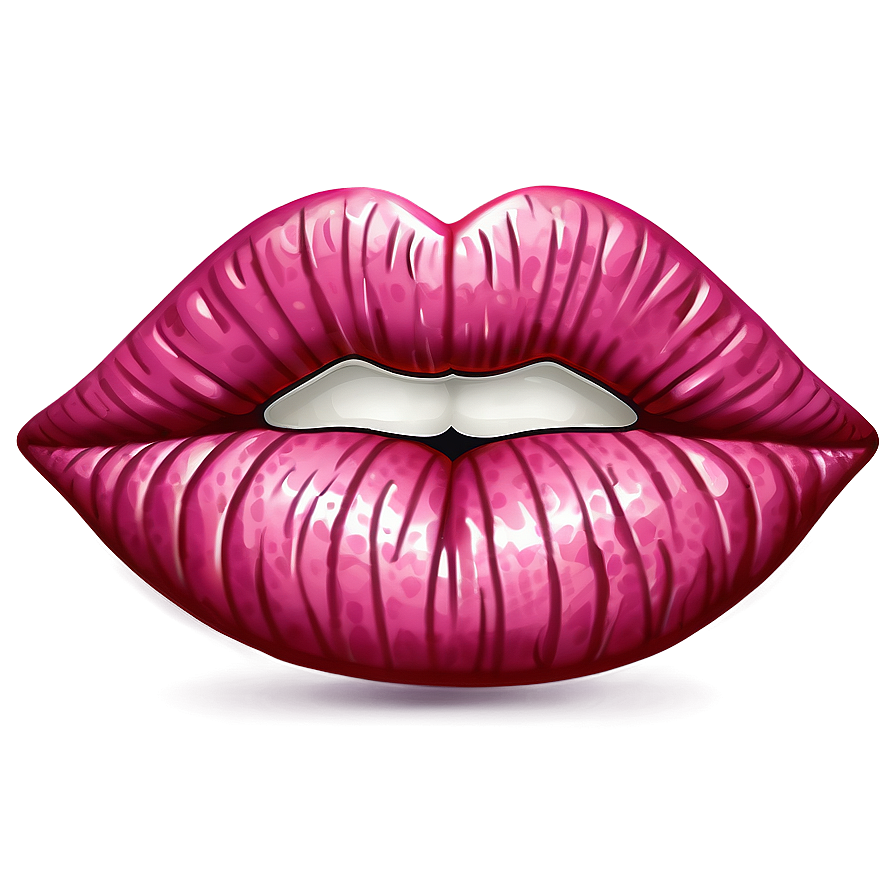 Cartoon Pink Lips Png Wnp