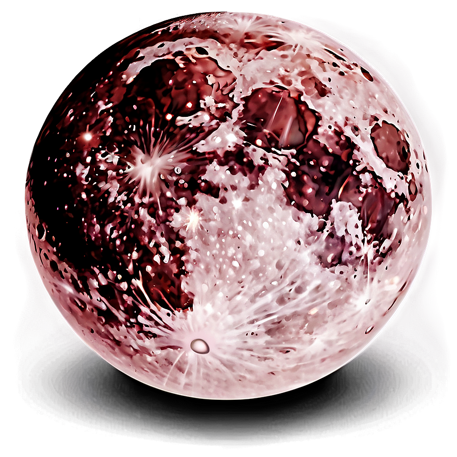 Cartoon Pink Moon Image Png 06252024