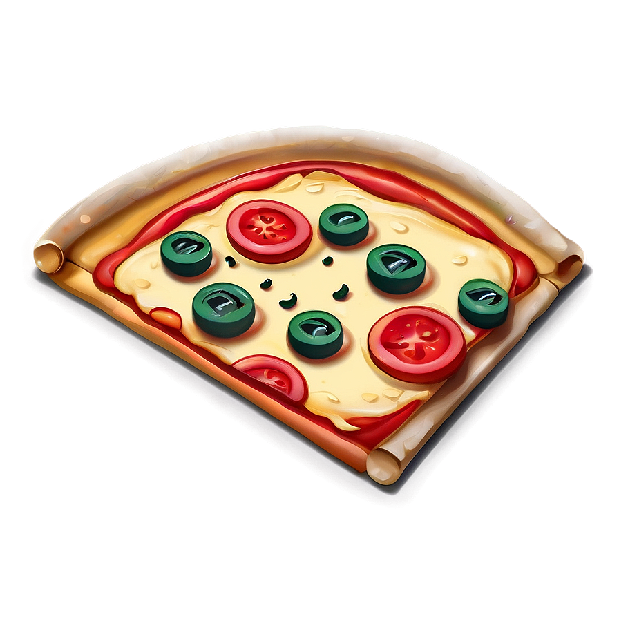 Cartoon Pizza Vector Illustration Png Ndw63